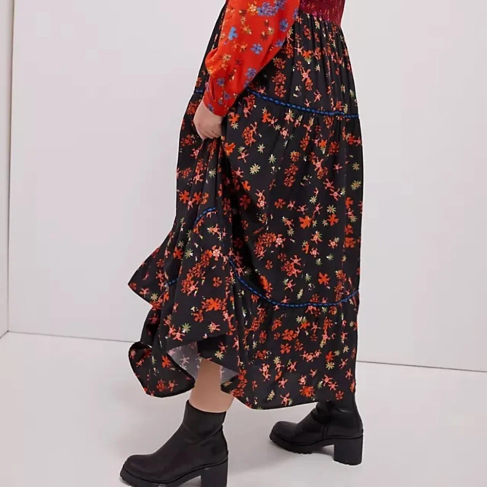 Anthropologie Bl-nk Brittany Floral Smocked Maxi Dress Sz XS Z526-40_6